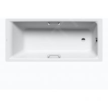 Ambiente - Baignoire rectangulaire Puro Star 698, 1900x900 mm, avec trous pour poignées, effet Perl, blanc 259800013001 - Kaldewei