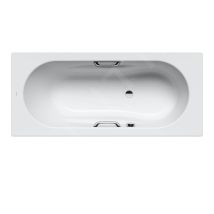 Kaldewei - Ambiente - Baignoire rectangulaire Vaio Set Star 955, 1700x750 mm, avec trous pour poignées, effet Perl, blanc