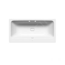 Kaldewei - Avantgarde - Baignoire rectangulaire Asymmetric Duo 744, 1900x1000 mm, avec trous pour les poignées, effet Perl, blanc