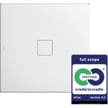 Kaldewei - Avantgarde - Receveur de douche carré Conoflat 852-1, 800 x 800 mm, blanc - Receveur de douche, sans support en