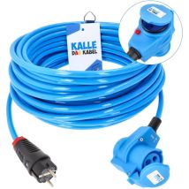 Kalle Ledapter 230v 16a 2,5mm² Winkel Extreme Blau Ip44 5 Meter