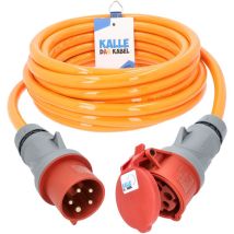 Kalle Verlängerungskabel Cee 400v 32a 6,0mm² Extreme Signal Orange Ip44 30 Meter