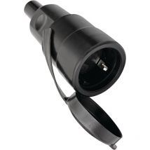 Kalthoff - Bau-/Industriekupplung 10-/16 a 250 v schwarz IP44 Vollgummi