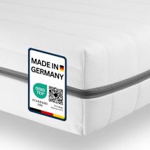 Kaltschaummatratze 70x200 Cm - 7 Zonen - Duo Härtegrad H2 H3 - Atmungsaktiv, Allergikergeeignet, Höhe 15cm, Made In Germany