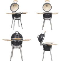 Kamado Barbecue à fumoir Céramique 81 cm - barbecue fumoir barbecues fumoir - barbecue - Home & Living - Noir