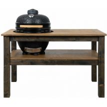 Arbor Garden Solutions - Grill Table, bbq Kitchen Space for Kamado Joe Junior (L-160cm W-90cm H-88cm)