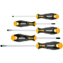 Kamasa 00040095118 boîte de 5 tournevis en plastique dur anti-chocs