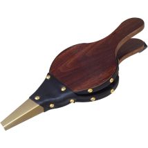 Aougo - Kaminbalg, Holzfeuergebläse, Kaminbalg, Holzfeuerbalg, Mit Riemen, Für Grill, Kamin, Holzofen, Barbecue, Im Freien