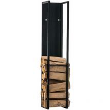 CLP - Kaminholzständer Spark schwarz-matt 140 cm