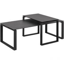 Kamma Couchtisch Set schwarz.