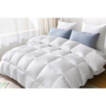 Kampala Hill - Duvet Duck Feather and Down Quilt 4.5 Tog Breathable Box Stitch Bedding Super King