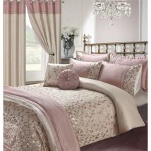 Kampala Hill Marie Pink Duvet Cover Set Super King Bedding Set