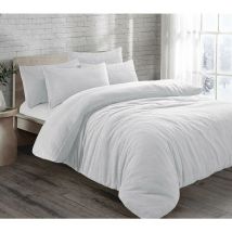 Kampala Hill - Teddy Bear Fleece Duvet Cover Set Bedding Warm White Single