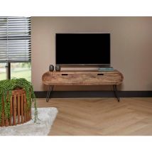 Kampur - meuble tv - bois massif de manguier - 135 cm