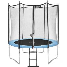 Kangui - Trampoline de jardin 250 cm + filet de sécurité + échelle Normes eu Montage facile