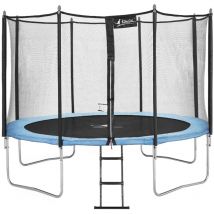 Trampoline de jardin 366 cm + filet de sécurité + échelle Normes eu Montage facile - Kangui