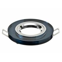 Morta t ob support spot led en verre, forme ronde, couleur noir pour ampoule GX5.3 - GU10- 26711 - Kanlux