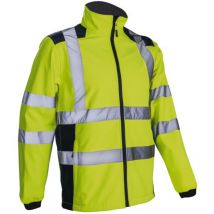 Veste de travail softshell haute visibilité kanpa - Jaune FLuo xl - 52/54