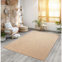 the carpet Kansas In- und Outdoor Teppich im natürlichen Jute-Look, wetterfest, geeignet für Terrasse, Natur, 060 x 090 cm