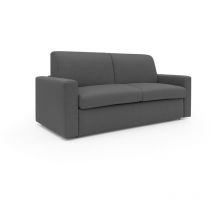 Divani.store - Kansas Schlafsofa mit 20 cm hohen Matratze aus wasserfestem Baumwollmischgewebe T13 212 cm (mat. 160x197) anthrazit