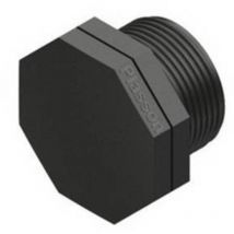 Tappo 3/4' aus schwarzem Polypropylen