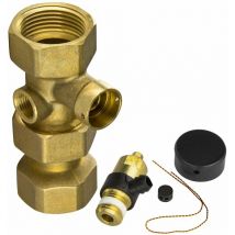 Kappenventil 3/4" Anschluss Ausdehnungsgefäß Messing Heizung Ventil