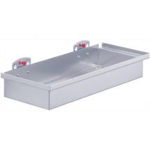 Ablagekasten H55 x B320 x T135 mm alufarben passend für Lochplatten