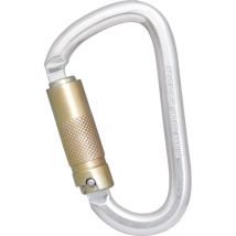 Kratos Safety - Kratos Karabinerhaken - Absturzsicherung Kletter Karabiner mit dreifach wirkendem Automatikverschluss keylock 22mm, EN362, Stahl