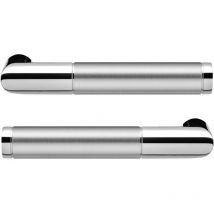Karcher Design Er34 0ds Griffpaar Rio Steel Ohne Griffrosette, Inkl. Stift In Edelstahl Poliert / Matt, Edelstahl