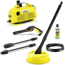 Karcher - k 2 Premium Horizontal vps Home Nettoyeur haute pression 110 bars, compact et léger avec nettoyeur de terrasse T-racer
