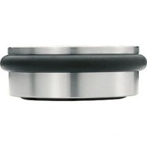 Türstopper – 90 mm Durchmesser – 33 mm Höhe – Edelstahl mit Gummiring – 1 kg