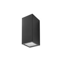 Leds-c4 - Forlight Cube - 2 Light Outdoor Wall Light Black IP44