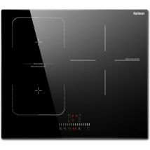 Karinear - Piano cottura a induzione, 60 cm, piano cottura elettrico a 3 zone con Flessible, controllo Slider, funzione boost, sicurezza bambini,