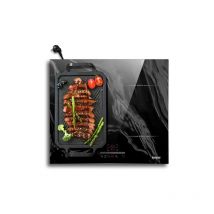 Karinear - Piano Cottura Induzione 4 Fuochi, 60cm Piastra Induzione Elettrico 3500W ad Flex Zone, Piani Cottura con 9 Power Comandi di Toccare,