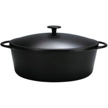Krüger - Gänsebräter Rustika 7,5 l Ø34cm schwarz matt