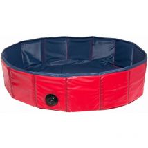 31808 Piscina per Cani Doggy Pool 160 x 30Cm, Rosso/Blu - Karlie