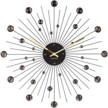 Horloge ronde en métal Sunburst 50 cm