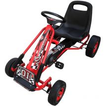 Kart à pédales pour enfants Rouge Vidaxl