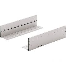 HETTICH SYSTEMA TOP 2000 Karteibahn, Schranktiefe 400, Stahl pulverbeschichtet Alu-Finish