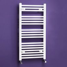 Kartell - K-Rail 22mm w Steel Straight White Plated Heated Towel Rail 800mm h x 400mm w