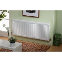 Kartell - k-rad Kompact Type 11 White 500mm x 3000mm Single Panel with Single Convector Horizontal Radiator - S530K