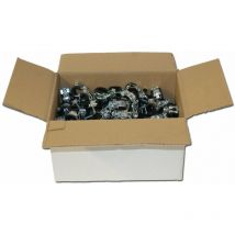 Karton 50x Stahl Rohrschelle 44 - 49 mm Rohrhalter Rohrhalterung Rohrbefestigung