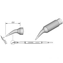 Lötspitze Serie C210, Rundform, C210002/Ø 0,2 mm, gebogen - JBC