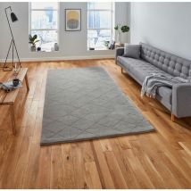 Think Rugs - Kasbah KB2025 Grey 120cm x 170cm Rectangle - Grey