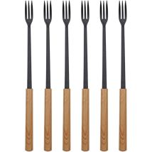 Käsefonduegabeln "Wood" 6er Pack – Kunststoff – 29,00 cm – 10,20 cm – 2,00 cm – 0,144 kg