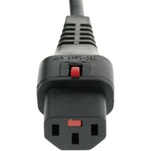 Kash Connettore isolato Presa IEC C13 - Spina schuko angolata Nero 2.00 m 1 pz.