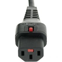 Cavo di alimentazione iec Presa iec C13 - Spina schuko angolata Nero 3.00 m 1 pz. - Kash