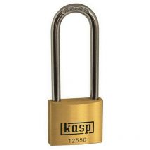 Kasp K125 Premium Brass Padlock 50x80mm Long Shackle