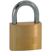Kasp - K12060 Vorhängeschloss 60 mm verschieden schließend Goldgelb Schlüsselschloss