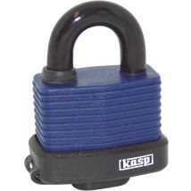 K13545D Cadenas 63 mm fermeture différente bleu avec serrure à clé - Kasp
